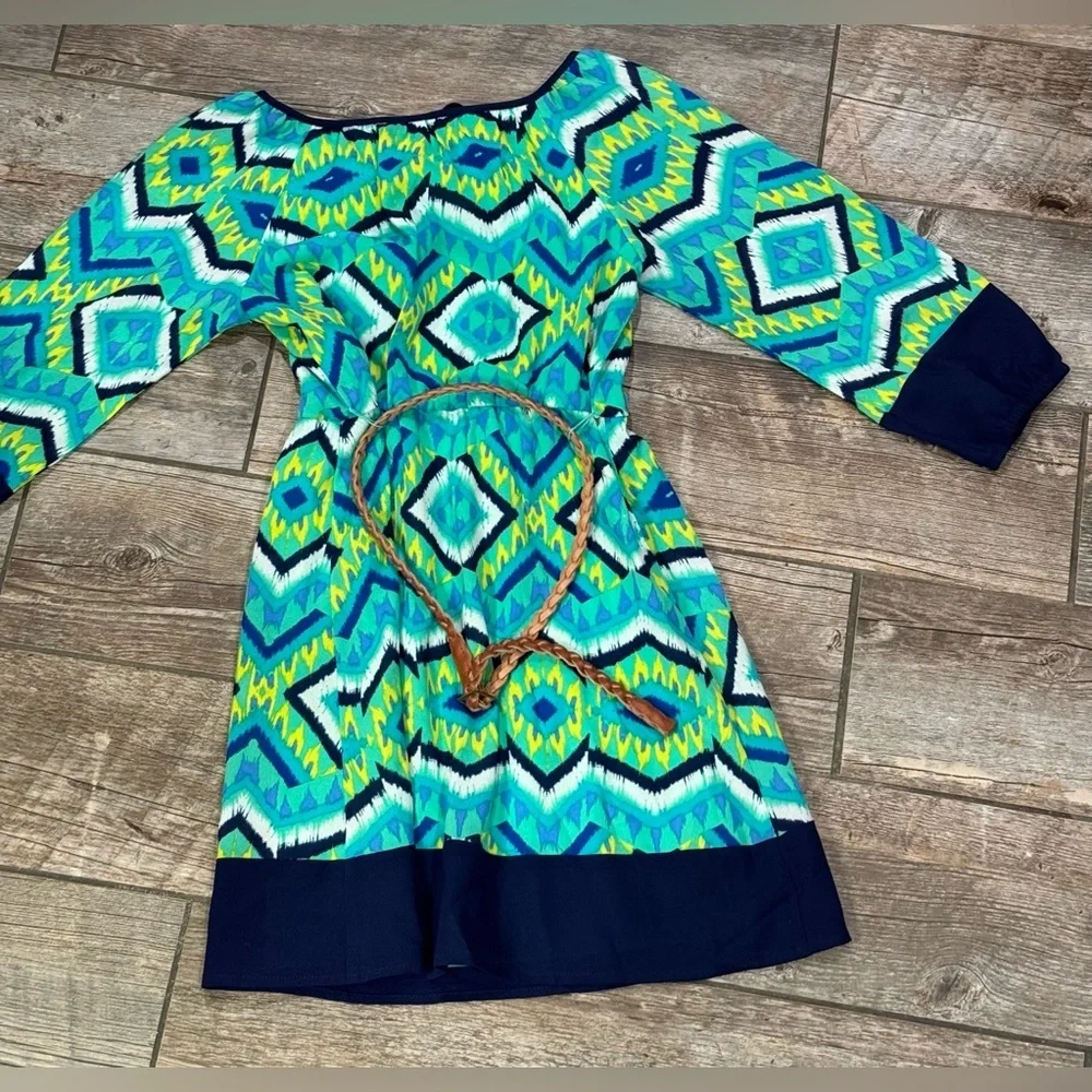 Colorful Geometric Kids Dress​
